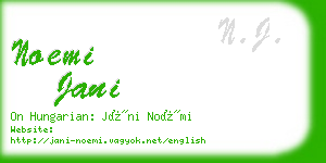 noemi jani business card